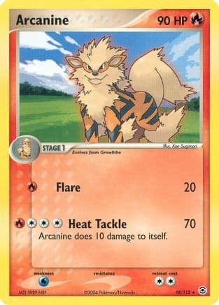 Arcanine — FireRed & LeafGreen Pokémon TCG card by Ken Sugimori