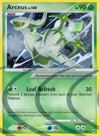 Arceus (AR2) — Arceus Pokémon TCG card by Shin Nagasawa