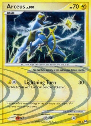 Arceus (AR6) — Arceus Pokémon TCG card by Wataru Kawahara