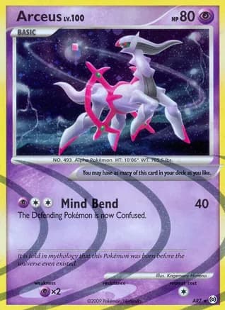 Arceus (AR7) — Arceus Pokémon TCG card by Kagemaru Himeno