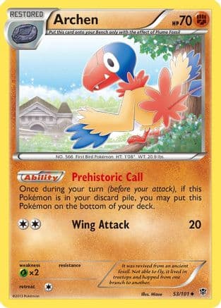 Archen — Plasma Blast Pokémon TCG card by Mizue