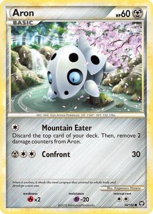 Aron — Triumphant Pokémon TCG card by Kagemaru Himeno