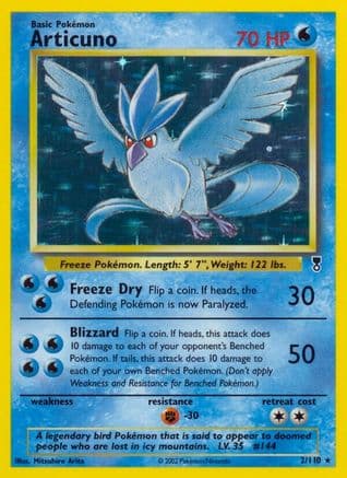 Articuno — Legendary Collection Pokémon TCG card by Mitsuhiro Arita