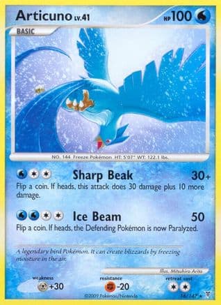 Articuno (16) — Supreme Victors Pokémon TCG card by Mitsuhiro Arita