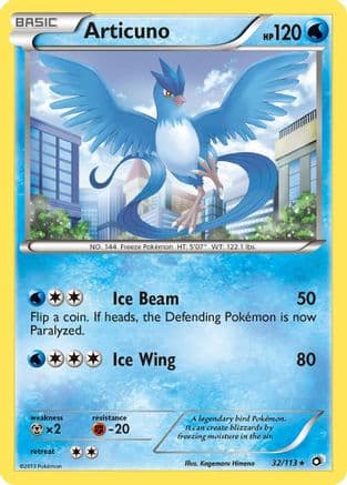 Articuno — Legendary Treasures Pokémon TCG card by Yusuke Ohmura