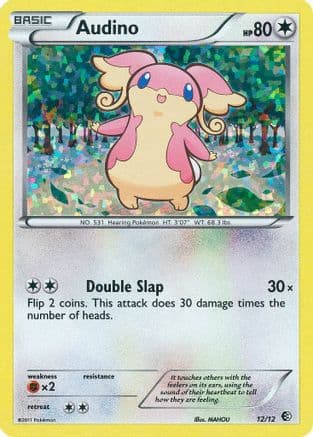 Audino - 12/12 — McDonald's Promos 2011 Pokémon TCG card by MAHOU