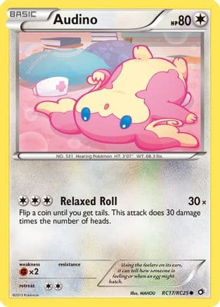 Audino — Legendary Treasures: Radiant Collection Pokémon TCG card by MAHOU