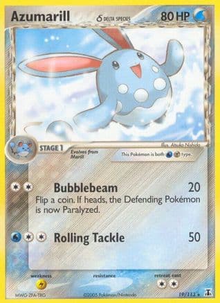 Azumarill (Delta Species) — Delta Species Pokémon TCG card by Atsuko Nishida