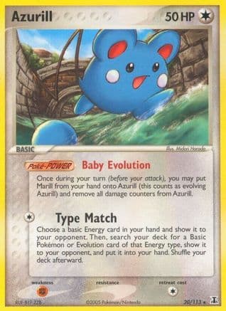 Azurill — EX Delta Species Pokémon TCG card by Midori Harada