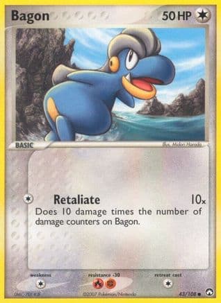 Bagon — EX Power Keepers Pokémon TCG card by Midori Harada