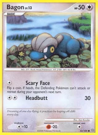 Bagon — Stormfront Pokémon TCG card by Aya Kusube