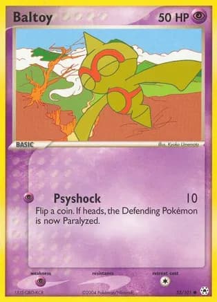 Baltoy - 52/101 — EX Hidden Legends Pokémon TCG card by Kyoko Umemoto