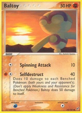 Baltoy — EX Deoxys Pokémon TCG card by Kenkichi Toyama