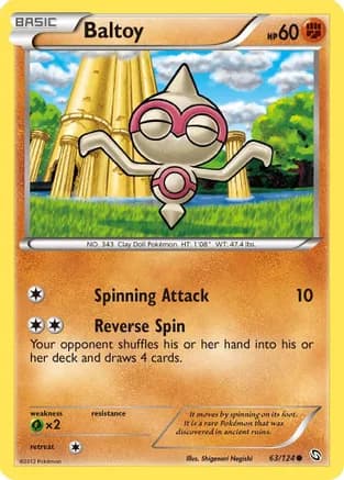 Baltoy — Dragons Exalted Pokémon TCG card by Shigenori Negishi