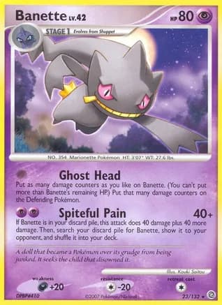 Banette — Secret Wonders Pokémon TCG card by Kouki Saitou