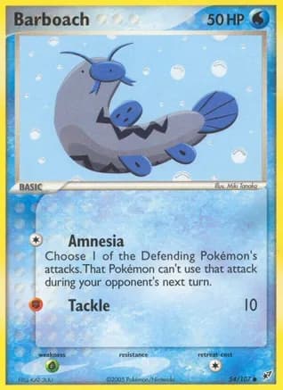 Barboach — EX Deoxys Pokémon TCG card by Miki Tanaka