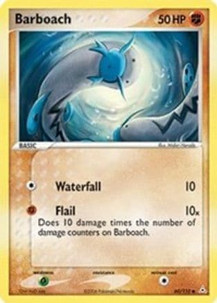 Barboach — EX Holon Phantoms Pokémon TCG card by Midori Harada