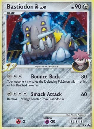 Bastiodon GL — Rising Rivals Pokémon TCG card by Hajime Kusajima
