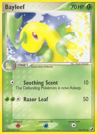 Bayleef — EX Unseen Forces Pokémon TCG card by Shin Nagasawa