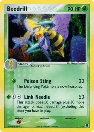 Beedrill — EX FireRed & LeafGreen Pokémon TCG card by Hajime Kusajima