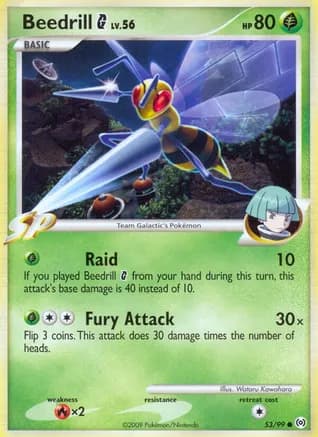 Beedrill G — Arceus Pokémon TCG card by Wataru Kawahara