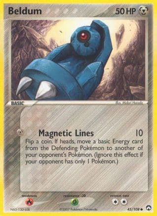 Beldum — EX Power Keepers Pokémon TCG card by Midori Harada
