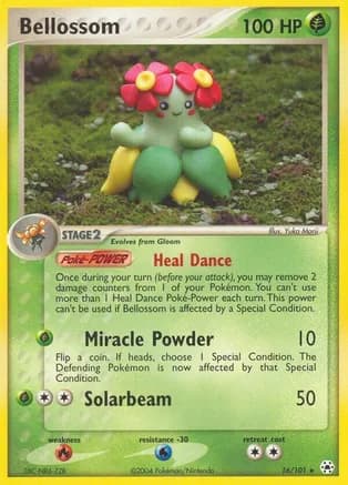 Bellossom — EX Hidden Legends Pokémon TCG card by Yuka Morii