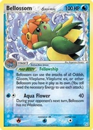 Bellossom (Delta Species) — Holon Phantoms Pokémon TCG card by Hisao Muranaka