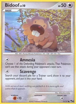Bidoof — Pokémon TCG card