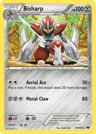 Bisharp (79) — Dark Explorers Pokémon TCG card by Naoki Saito