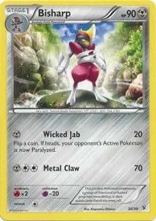 Bisharp — Kalos Starter Set Pokémon TCG card by Kagemaru Himeno
