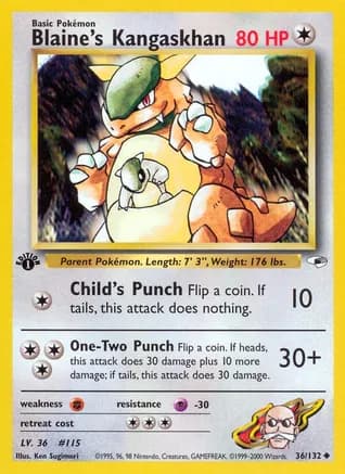 Blaine's Kangaskhan — Gym Heroes