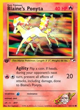 Blaine's Ponyta — Gym Heroes