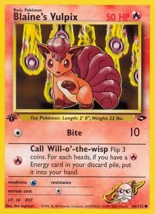 Blaine's Vulpix — Gym Challenge