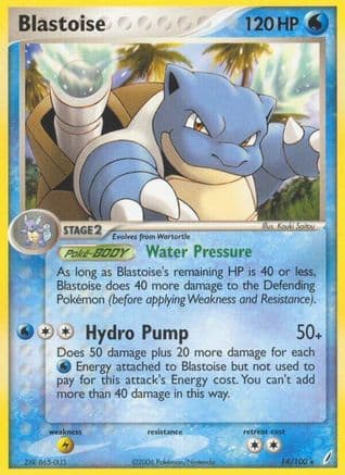 Blastoise — Crystal Guardians Pokémon TCG card by Kouki Saitou