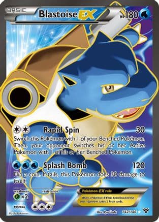 Blastoise EX (142 Full Art) — Pokémon TCG card