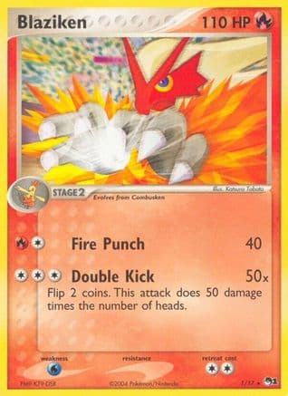Blaziken — POP Series 1 Pokémon TCG card by Kagemaru Himeno