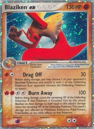 Blaziken ex — Crystal Guardians Pokémon TCG card by Mitsuhiro Arita