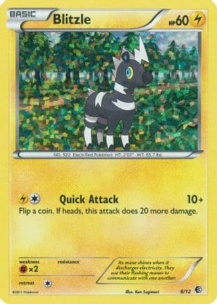 Blitzle - 6/12 — McDonald's Promos 2011 Pokémon TCG card by Ken Sugimori