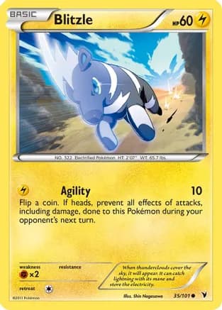 Blitzle — Noble Victories Pokémon TCG card by Shin Nagasawa