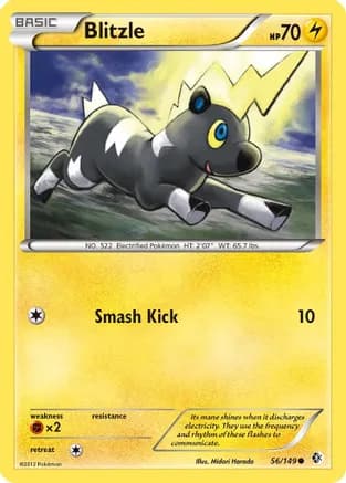 Blitzle — Boundaries Crossed Pokémon TCG card by Midori Harada