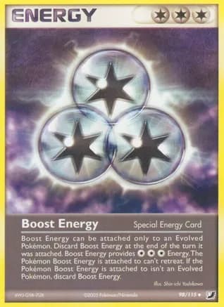 Boost Energy — EX Unseen Forces Pokémon TCG card by Shin-ichi Yoshikawa