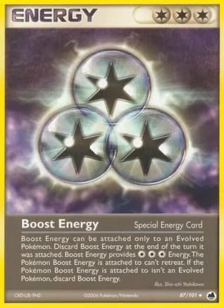 Boost Energy — EX Dragon Frontiers Pokémon TCG card by Shin-ichi Yoshikawa