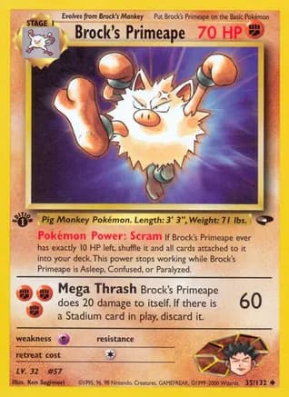 Brock's Primeape — Gym Challenge