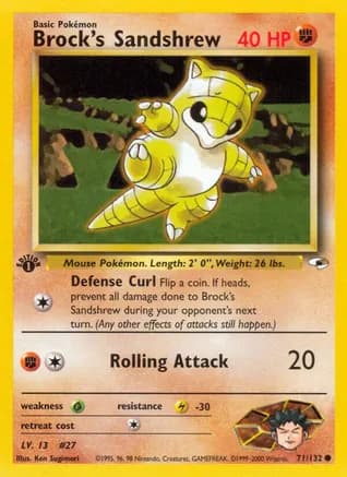 Brock's Sandshrew (71) — Gym Heroes