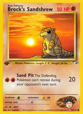 Brock's Sandshrew (72) — Gym Heroes