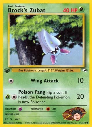 Brock's Zubat (74) — Gym Heroes