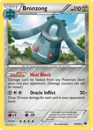 Bronzong — Next Destinies Pokémon TCG card by Kouki Saitou