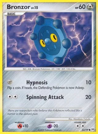 Bronzor (54) — Arceus Pokémon TCG card by Masakazu Fukuda
