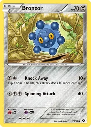 Bronzor — Next Destinies Pokémon TCG card by Naoki Saito
